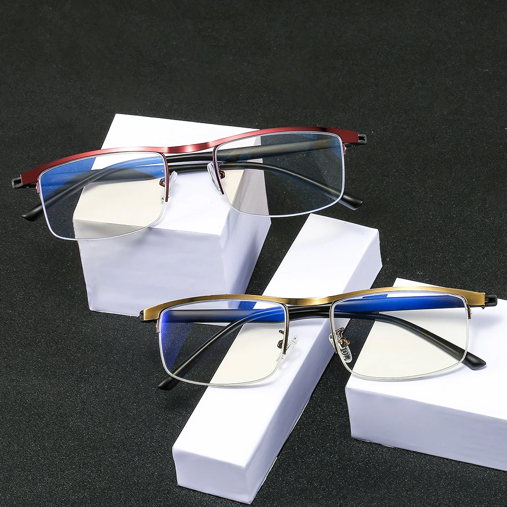 Square Frame Fashion Anti-blue Light Anti-scratch Unisex Intelligent Automatic Zoom Reading Glasses