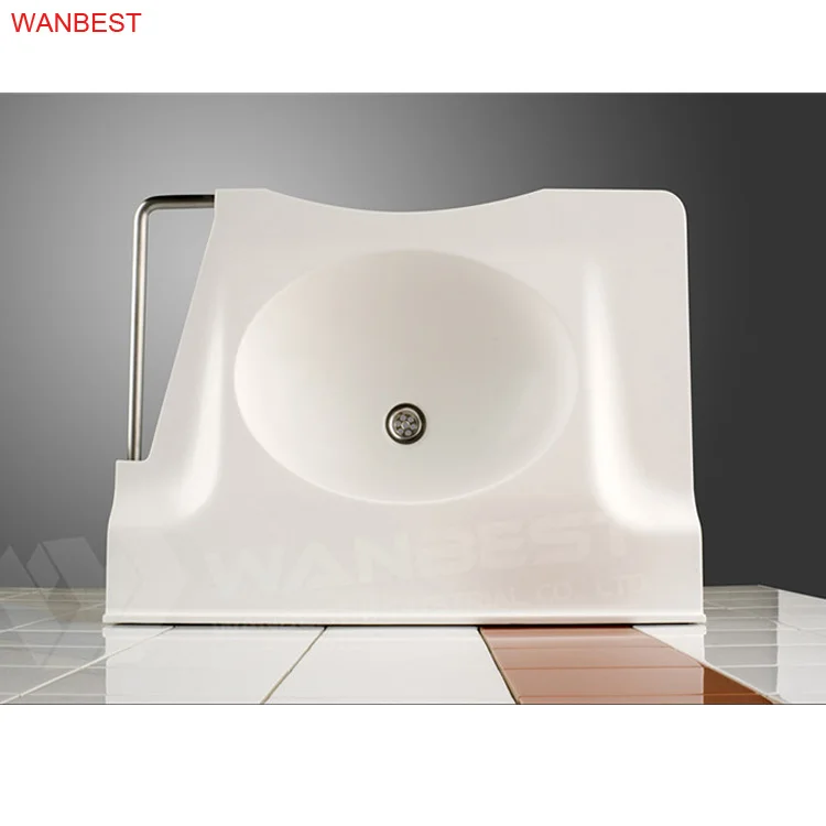 High Quality Artificial Stone Ceramic Sink Home Hotel Wash Basin White Bathroom Sink