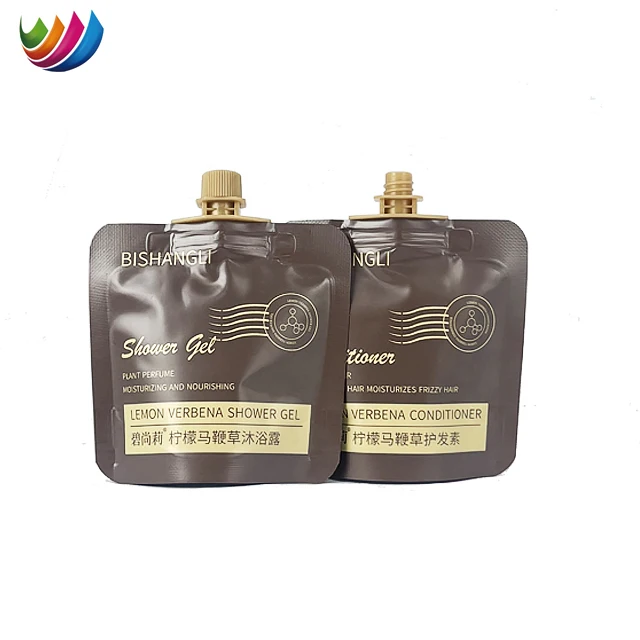 Custom Printed 30ml Liquid Pouch Reusable Detergent Packaging Spout Pouch Bags For Shampoo And Shower Gel