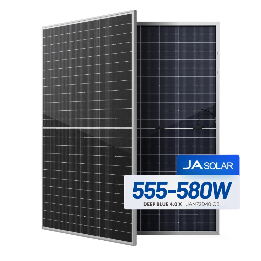 JA Industrial N Type Solar Panels 550W 555Watt 560Watt Monocrystalline Bifacial Solar Modules
