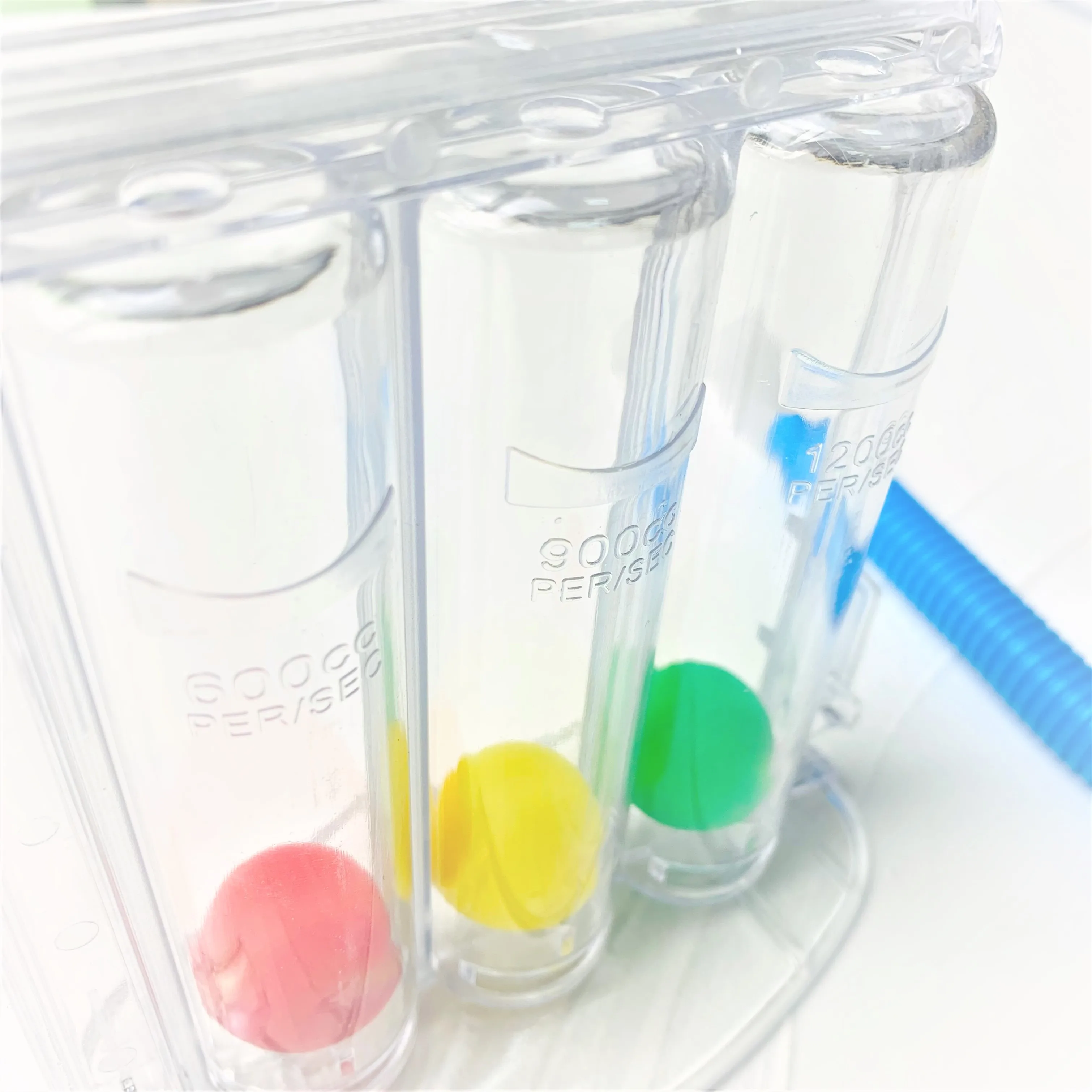 CE/ISO Lung Spirometer  Volumetric Incentive Spirometer 3 Ball Single Digital Spirometer