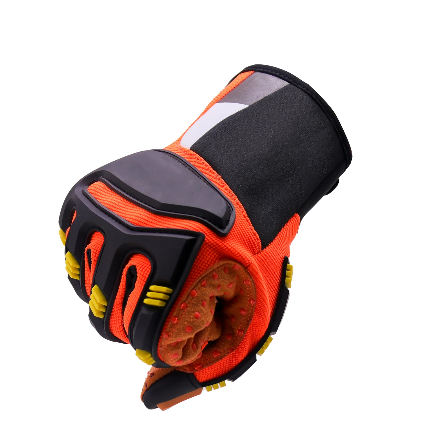 Handlandy cheap TPR protector anti-impact machine construction resistant oil and gas industrial safety working gloves