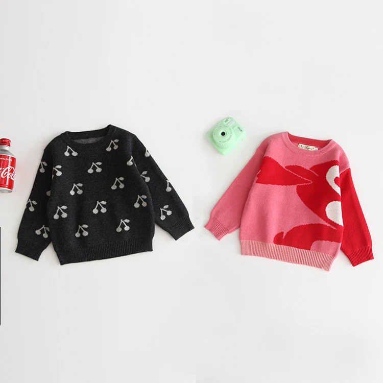 
2019 new born knit baby pullover sweater outfit 