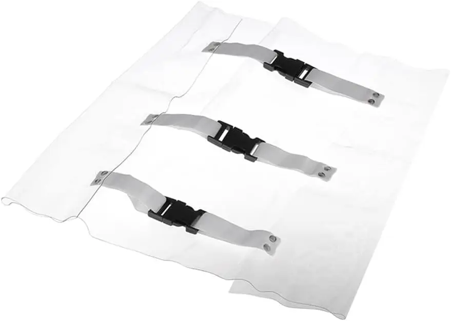 SJ Foot Pad Dental Chair Covers Dustproof Transparent Plastic Dental Chair Toe Cover Sleeves with Elastic Bands