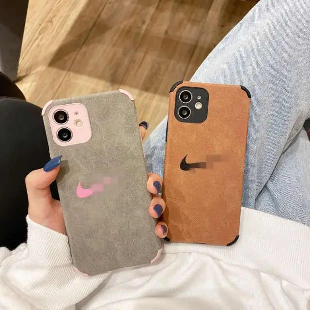 wholesale Hot selling shockproof back cover leather phone cases for iPhone 13 pro 12 11 XSmax soft TPU suede phone case