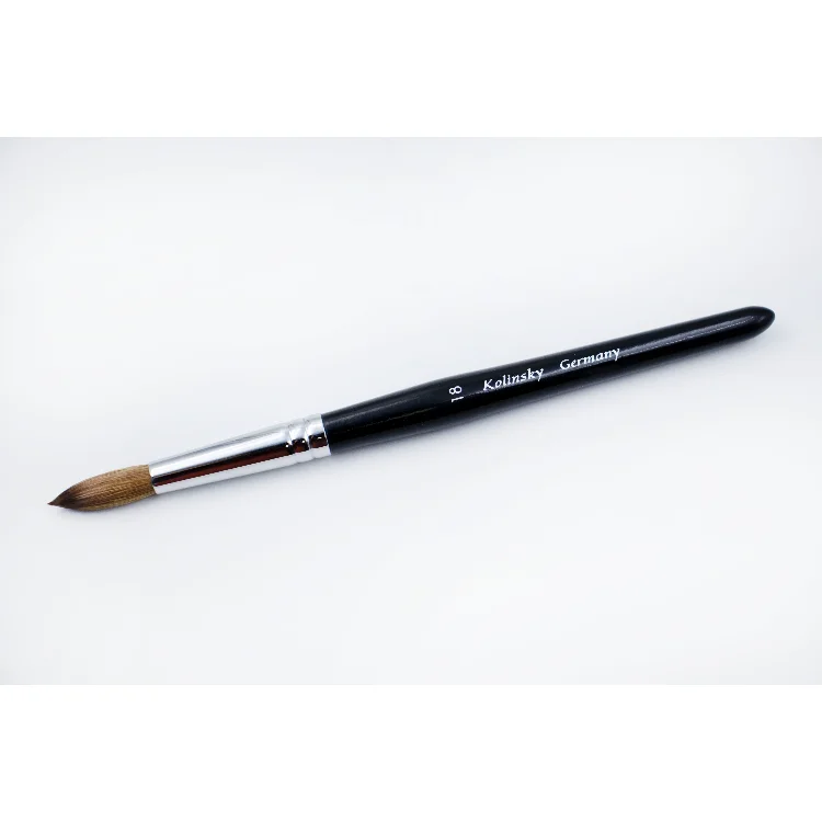  2021 High Quality 100% Pure Kolinsky Germany Acrylic Brushes Size 8 10 12 14 16 Marble Nail