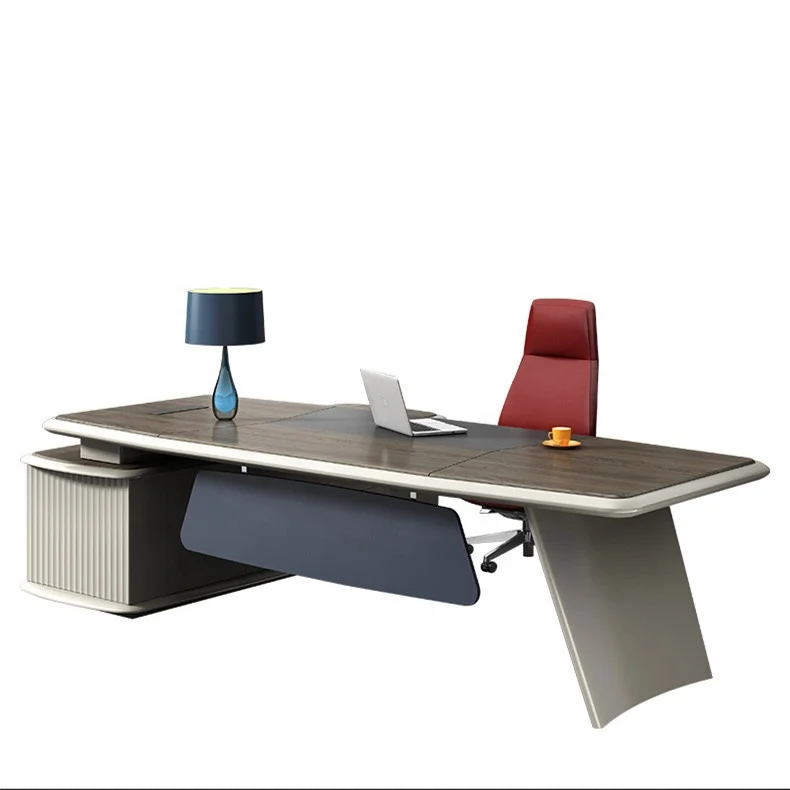 2021 new design L-shape MDF modern durable luxury manager working table for office