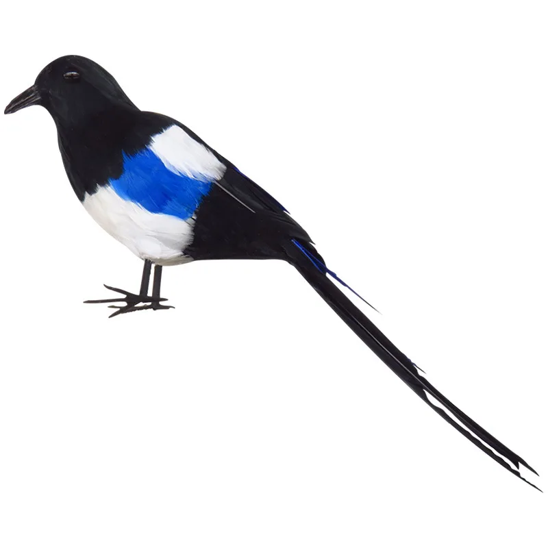 Simulation Feather Magpie Ornaments Bird Joy On The Eve Festival Theme Decoration Wedding Set Props