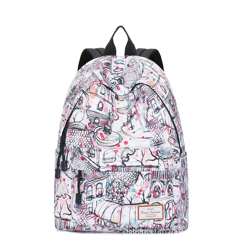 Wholesale Custom Logo Full Printed Laptop Backpack Women Bolsos Mochilas Para Mujer Backpack 1 - 99 pieces