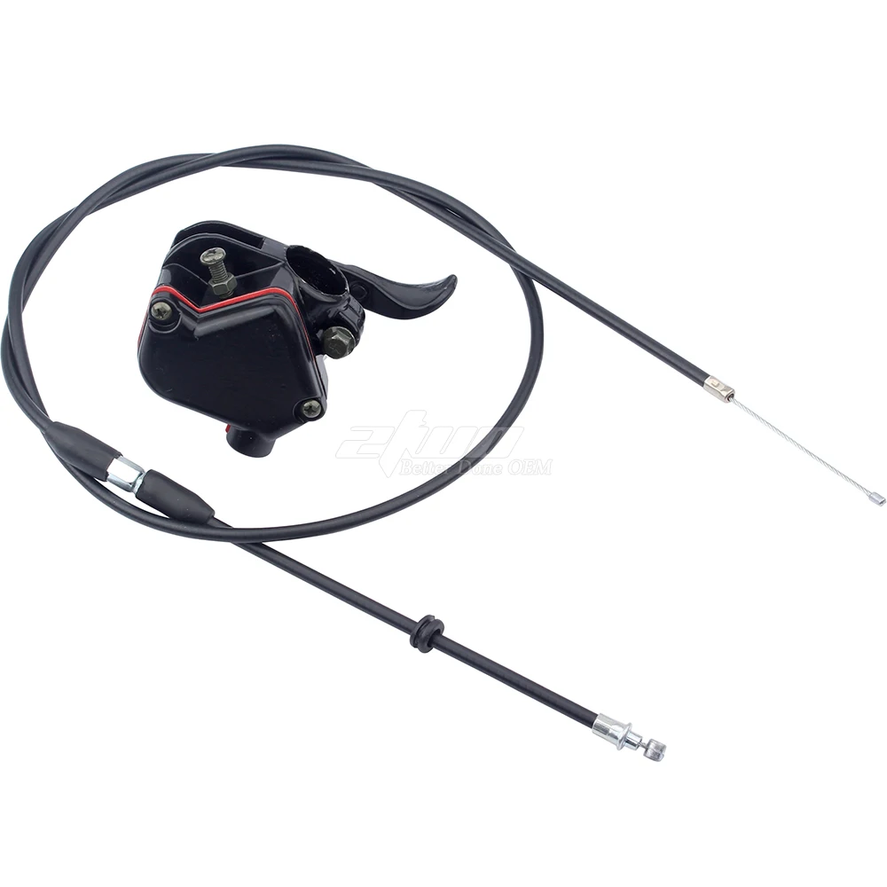 7/8in 22mm Metal Thumb Throttle Cable Accelerator Handle Assembly For Chinese 50cc 70cc 90cc 110cc 125cc 250cc ATV Quad Go Kart