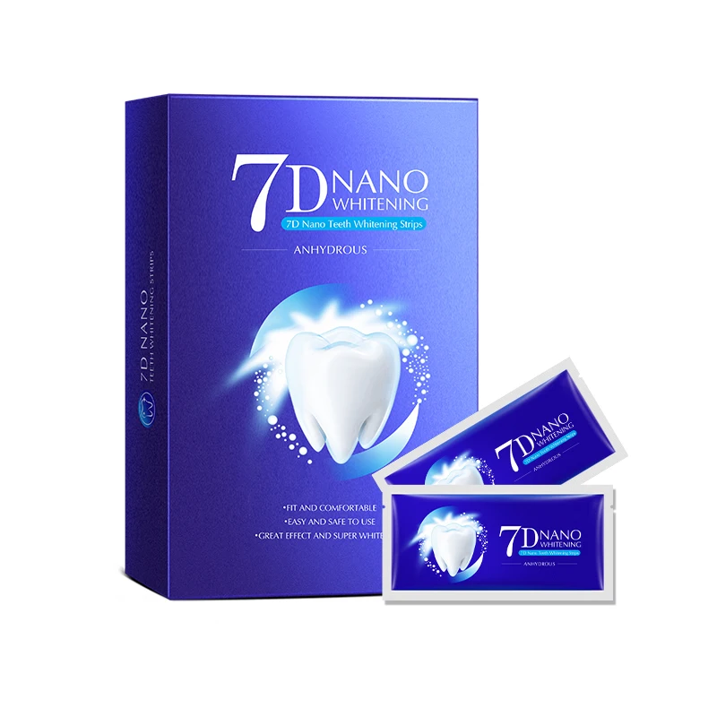Factory Wholesale Cost Price Mint Flavor Whitening Strips Private Label 7D Teeth Whitening Strips