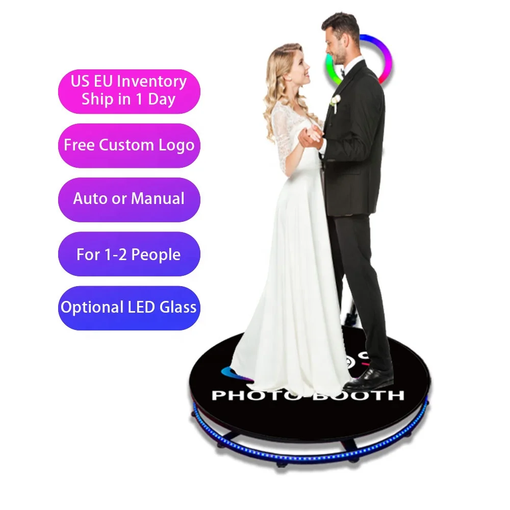 Ipad Selfie Booth Photobook Platform Spin 360 Videobooth Camera 360 Degree Photo Booth Rotating Machine with Remote