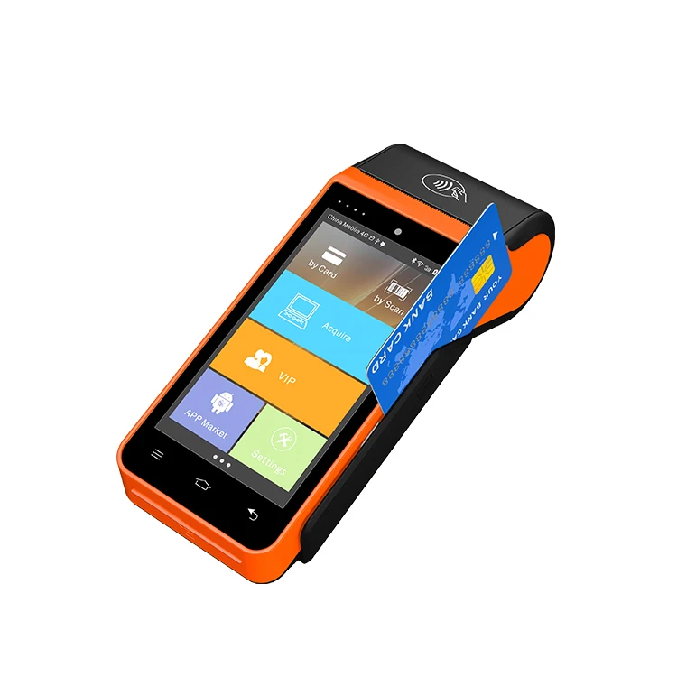 Handheld pos terminal printer mobile E-wallet mini pos ATM card POS system with thermal printer