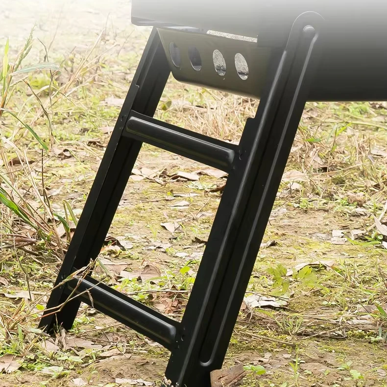 Portable Charcoal Barbecue Grill Stainless Steel Outdoor Backyard Folding Stove Smokeless Charcoal Barbecue Camping Grill