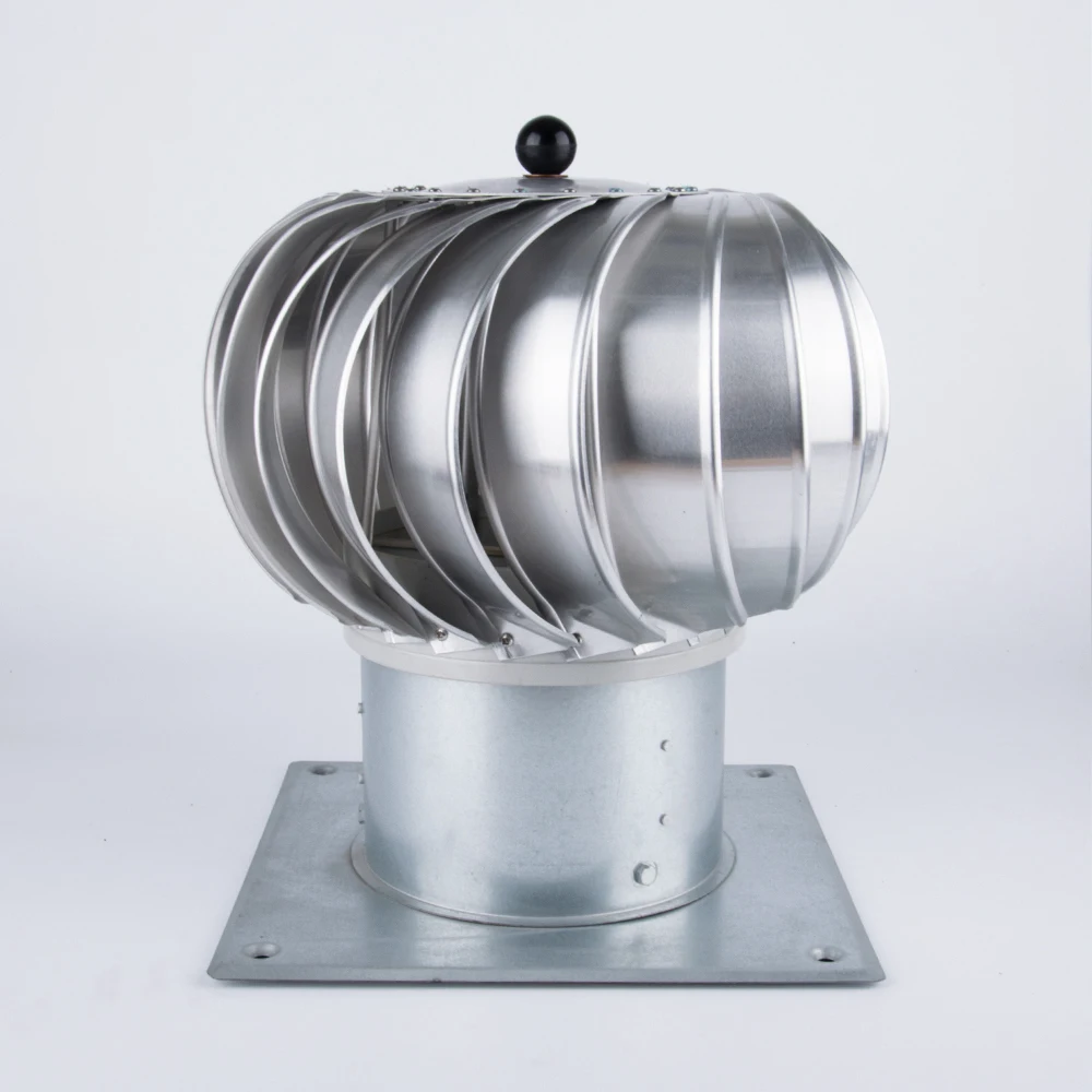 Factory Price HVAC Turbo Vent Warehouse Roof Ventilation Types Spinner Anti-Draft Chimney Cowl For Fan Cover