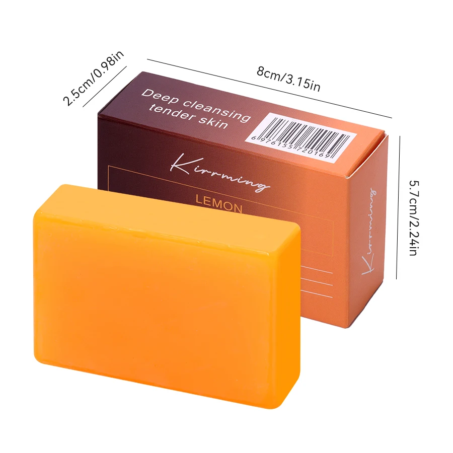 Private Label Nourishing Glowing Whitening Kojic Acid Soap Vitamin C Turmeric Hyaluronic Acid Face Body Soap 100g