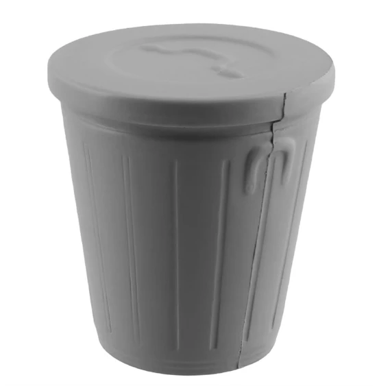 Custom Logo Promotional Gifts  Eco-friendly PU FoamTrash CanStress Ball PU Foam Trash Can Antistress Toy