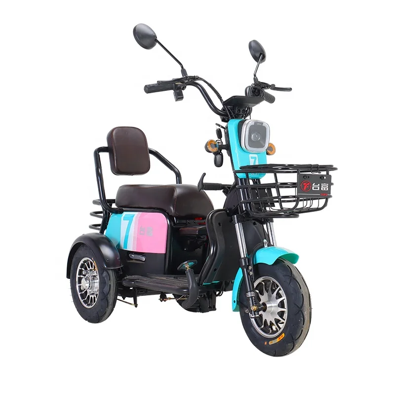Электрический трехколесный велосипед с литиевой батареей и дифференциальной передачей сигнала поворота влево