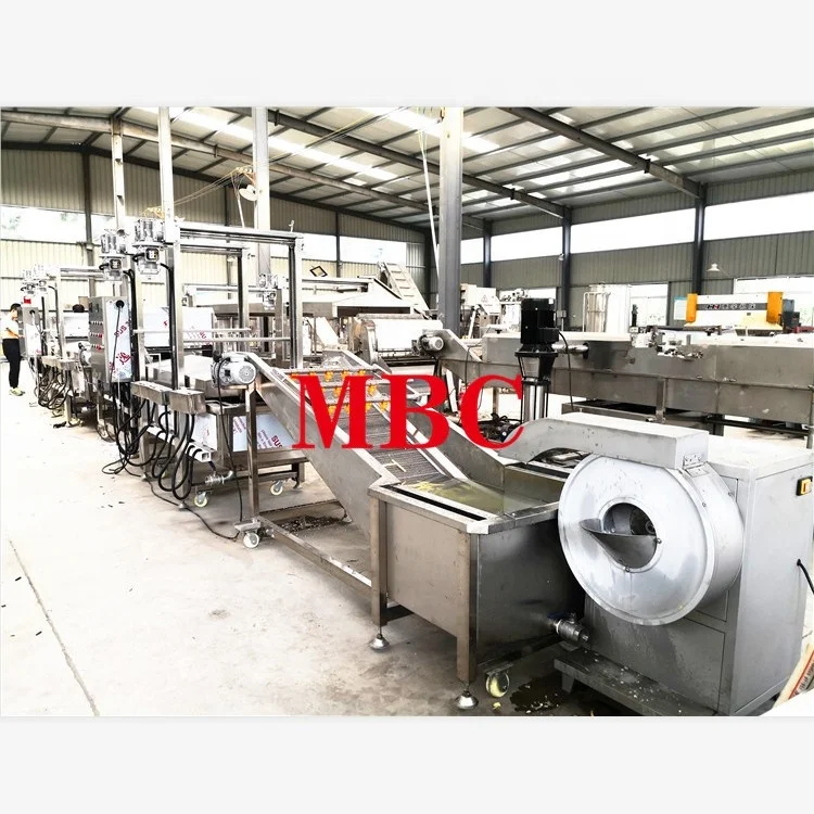 
200kg potato french fires processing production line / potato frozen french fries making machine 