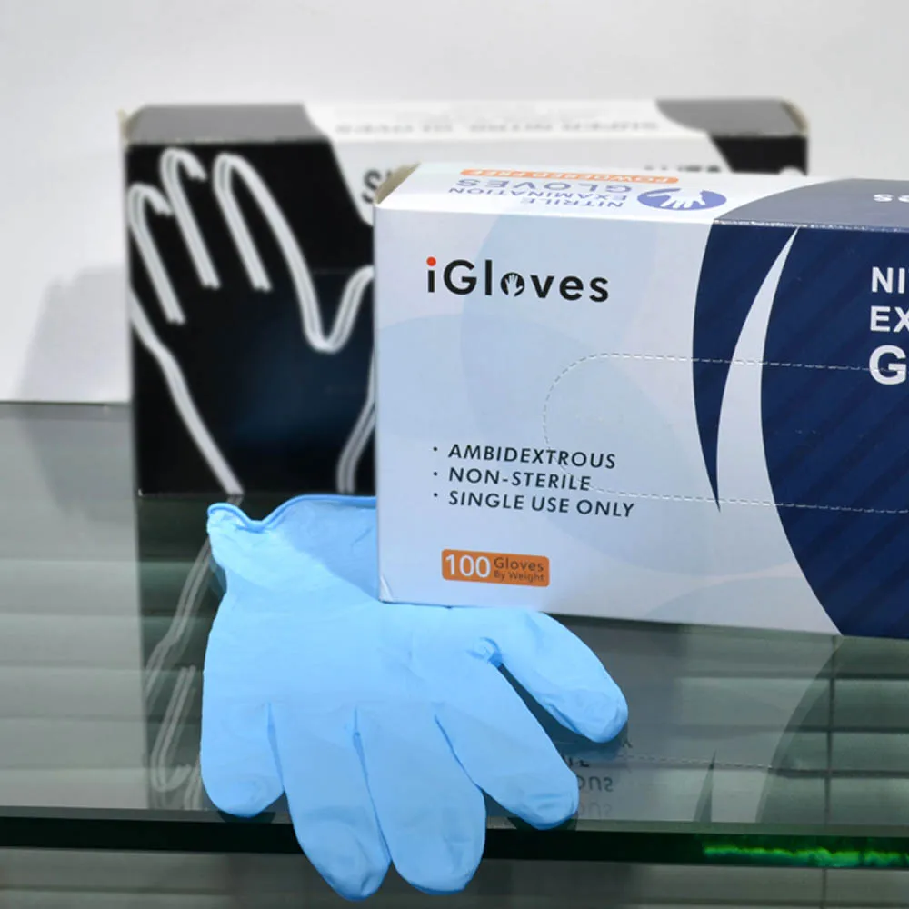 i-glove OEM Custom Made Disposable Nitrile Examination Glovee  Nitrile Disposable Exam Glovee Powder Free