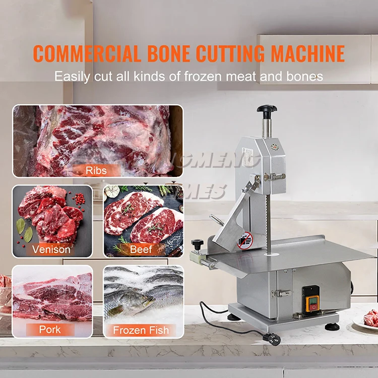 Easy Operation Heavy Duty Meat Cutter, Bone Sawing Machine, High Efficiency, 220V/110V, 1-Year Warranty