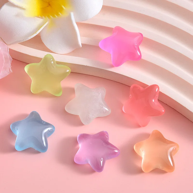 Glowing Resin Crystal Accessories Luminous Pond Beach Landscape Miniature Star Fish Tank Aquarium Decoration
