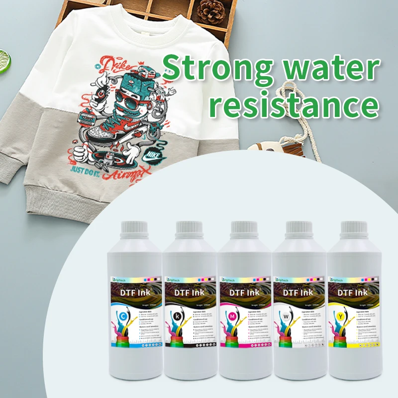 for heat transfer paper epson l8050 printer White Ink Textile Printing Pet White Textile PET Ink DTF Film Transfer Printer Ink