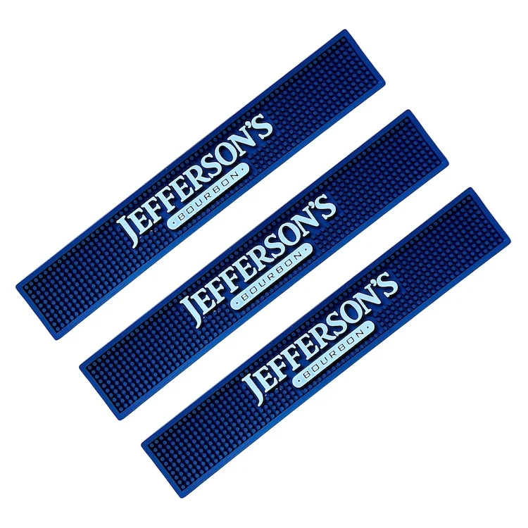 Reasonably Priced Custom Silicone Bar Drip Mat Sales Accessory with Logos from Reliable Bar Supplier