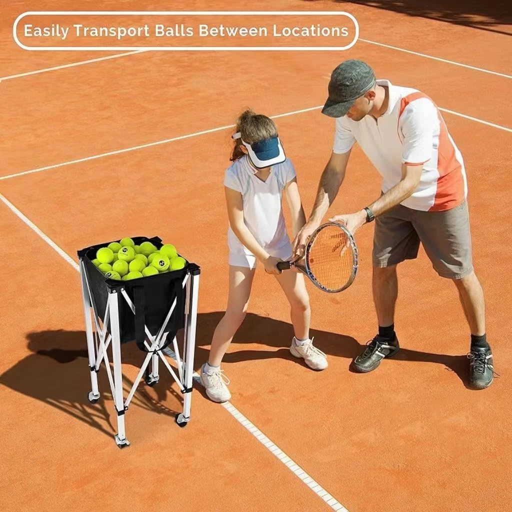 High Quality Multi function tennis ball basket cart for tennis ball picking