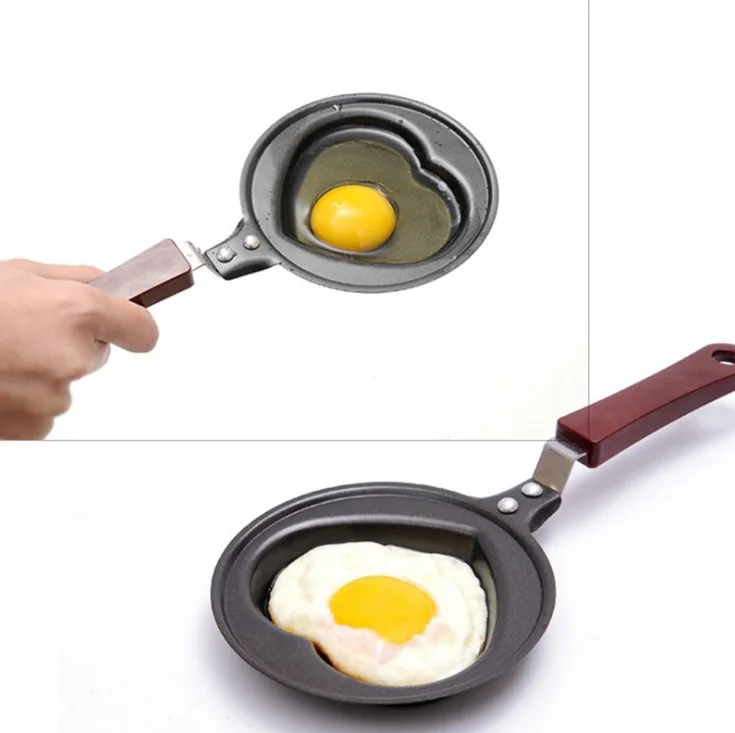 Завтрак устройство для жарки яиц Мини антипригарным в форме сердца Фрайер Пан (62379765860)