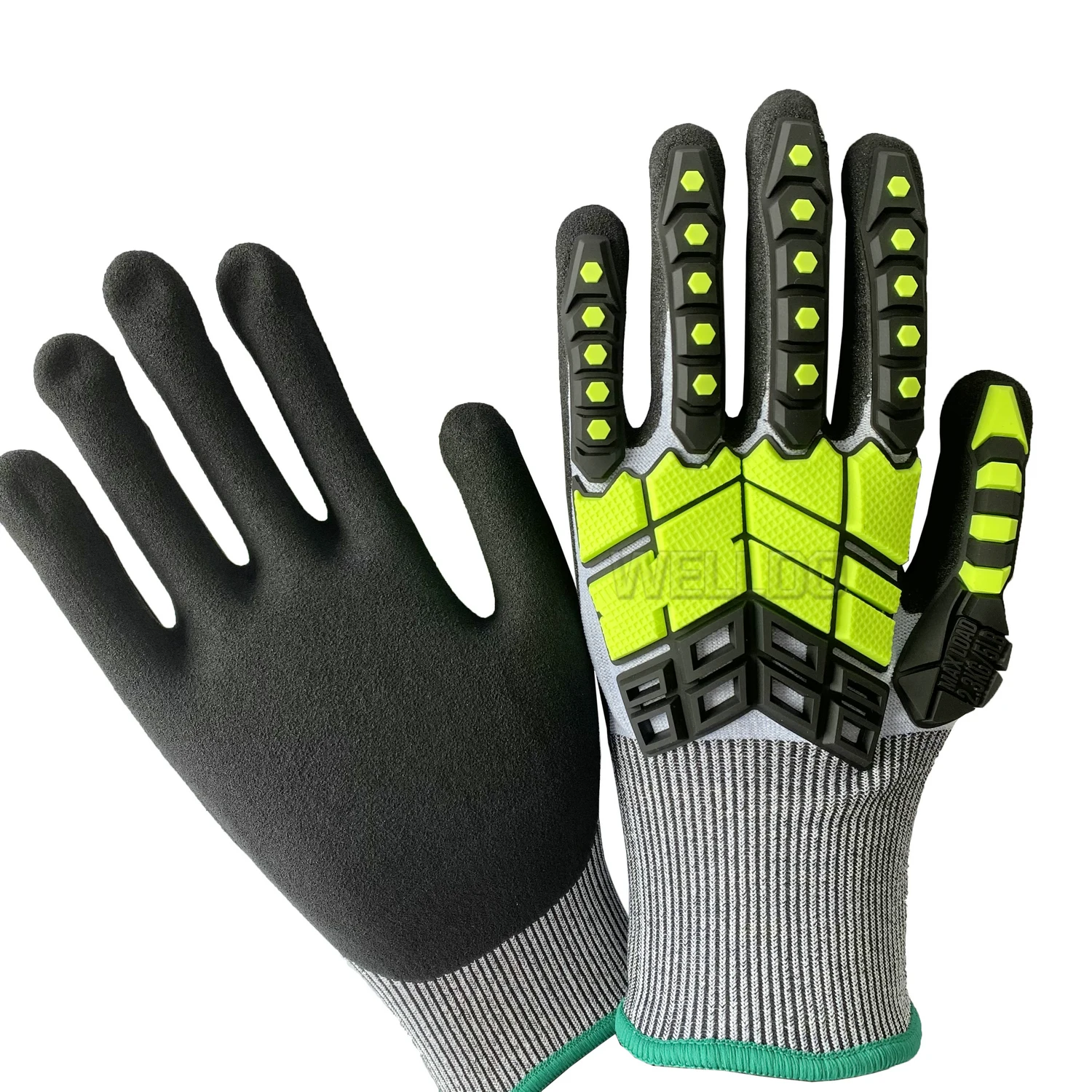 High Quality Heavy Duty Oil and Gas Anti Cut 5 Impact Resistant Working Safety Gloves