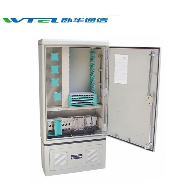 W-TEL Telecommunication Equipment Cabinet Optical Outdoor Fiber Optic Cross Connection Cabinet Telecom Outdoor Cabinet