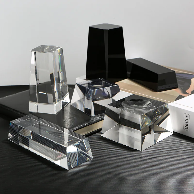 Honor of Crystal K9 Optical Crystal Block Customized Blank Crystal Cube for 3D Laser Engraved