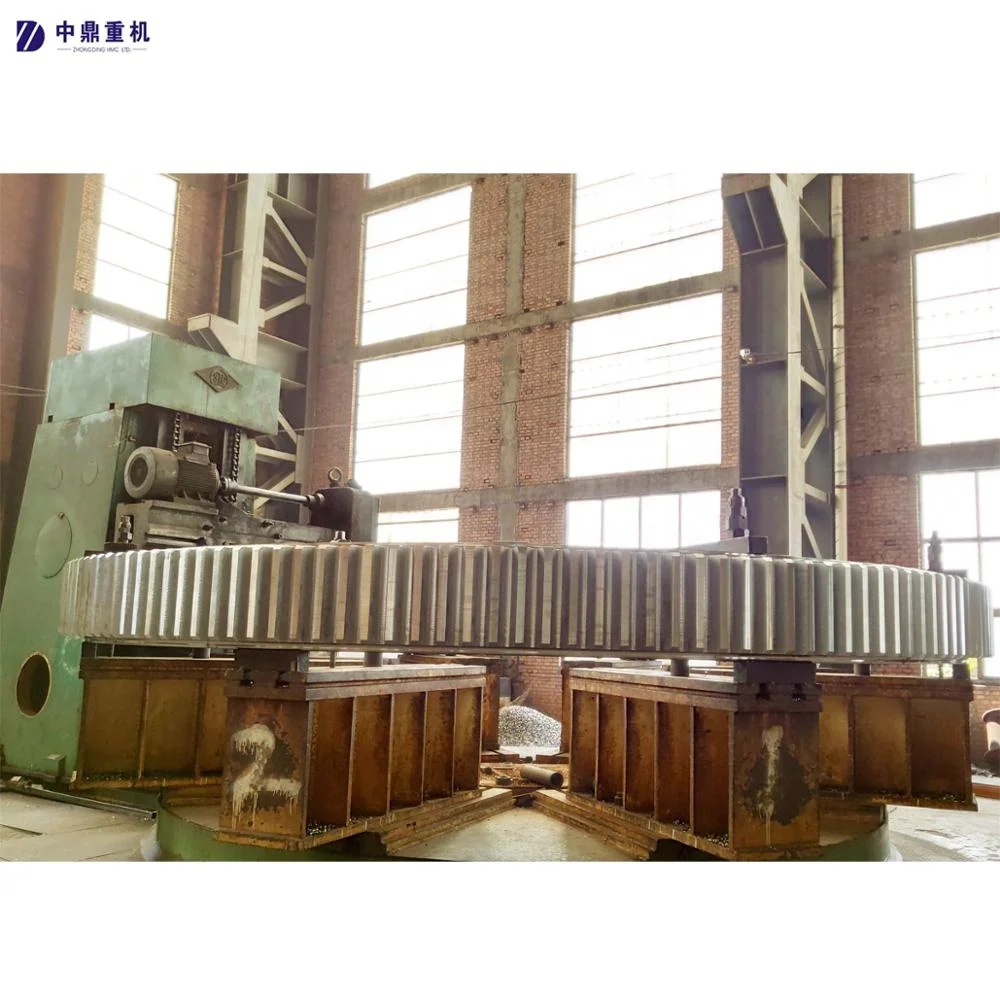 
Casting Rotary Kiln Double Helical Customized Cnc Machining Steel Ring Straight Tooth Gear/klin Spur Big Split Klin Girth Gear 