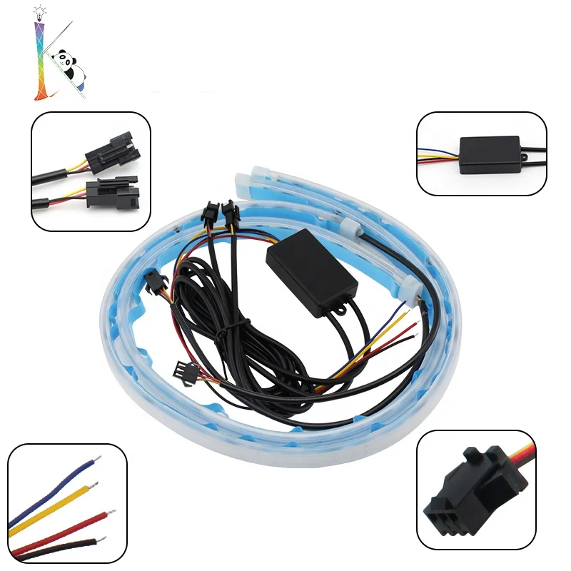 Flexible Car Interior Lighting 12v Usb Neon Glowing Strobing Electroluminescent Wire Lamp Ambient Lighting Kits For App Control