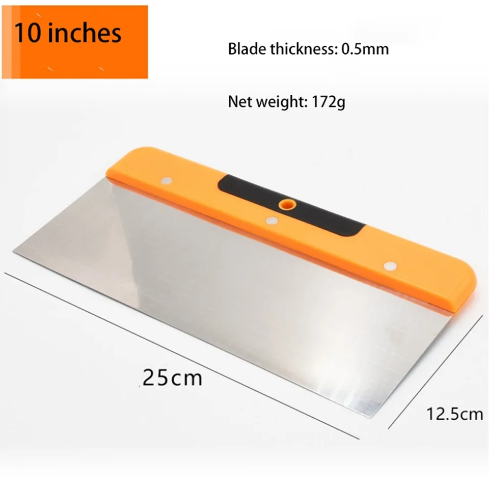 Durable High-Frequency Quenching Treatment 4/6/8/10Inch Stainless Steel Putty Spatula S Scraper For Steel Repairing