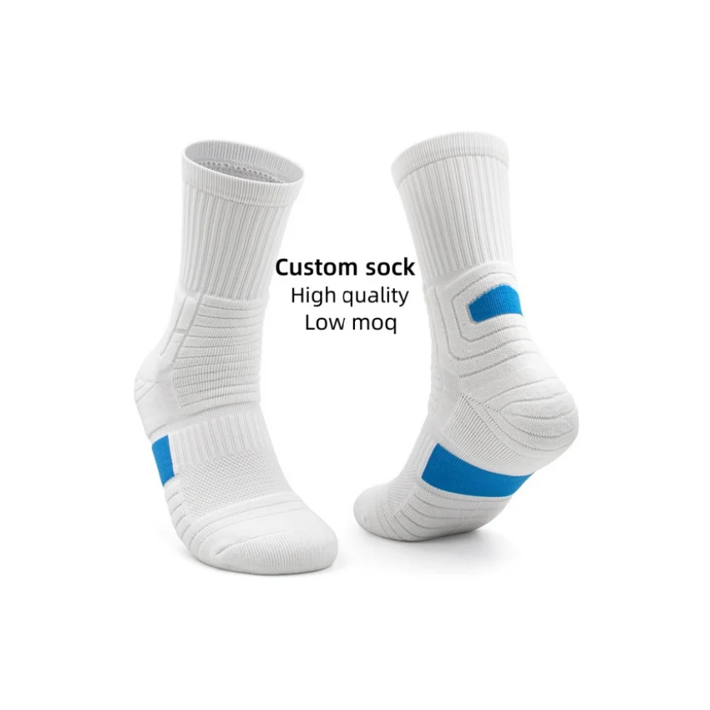 Cmax custom logo  terry cushion elite sport men basketball socks fitness sports crew casual fashion women socks