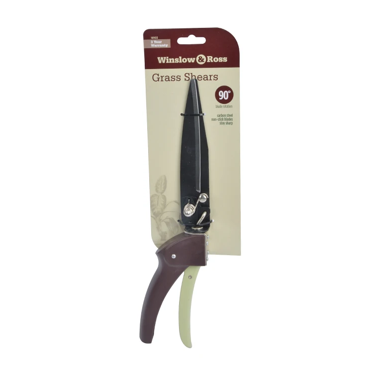 Winslow & Ross Handheld Grass Shear Easy-use 90 Degree Swivel Blade Plant Cutting Scissors Garden Shears and Grass Cutter