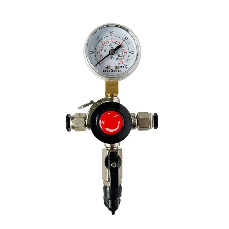 Secondary CO2 Regulator Draft Beer Regulator with Pressure Relief Valve