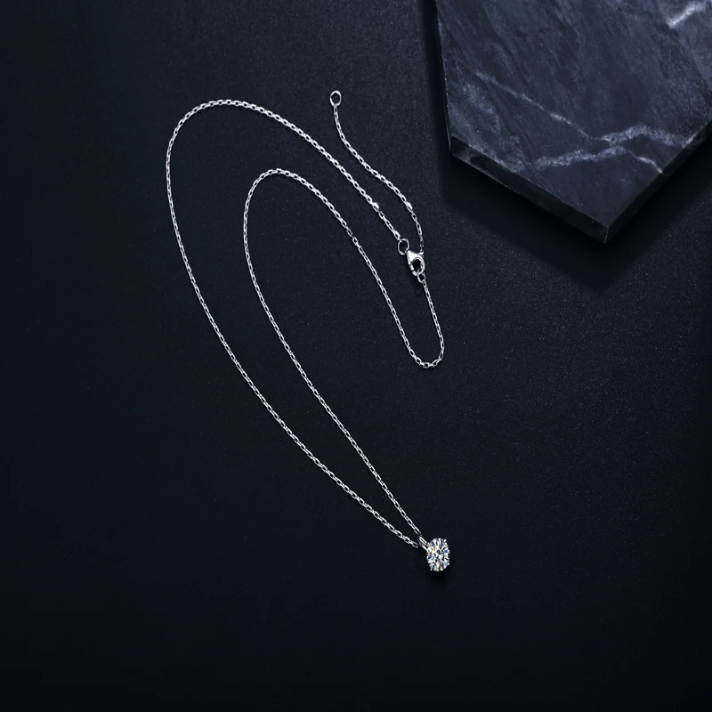 GI certification 18k Birthday Diamond Necklace Women Gift Pendant Birthstone Necklace