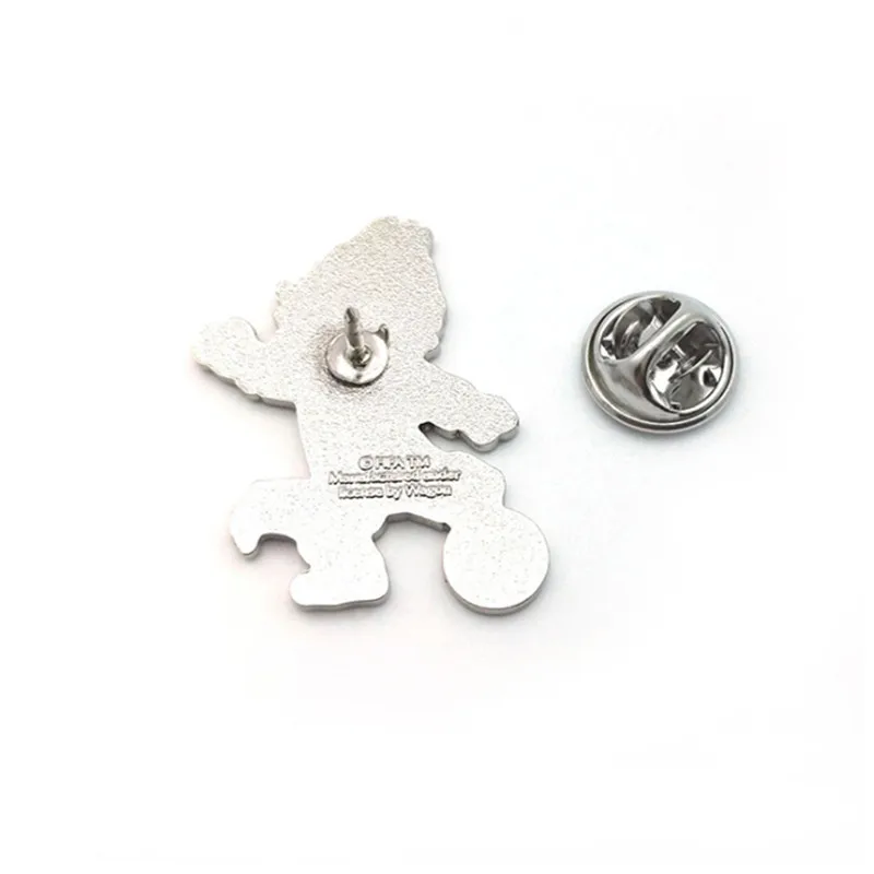 
2018 World Cup Mascot Boutique Pin Badge Russia Football Lapel Pin Silver Plated 