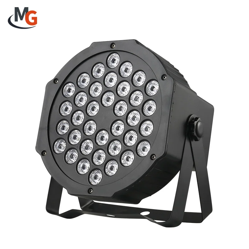 36pcs DMX Control RGB Disco DJ Party Light 72W Plastic 36 LED Par Stage Lighting LED Par Light With Remote Controller