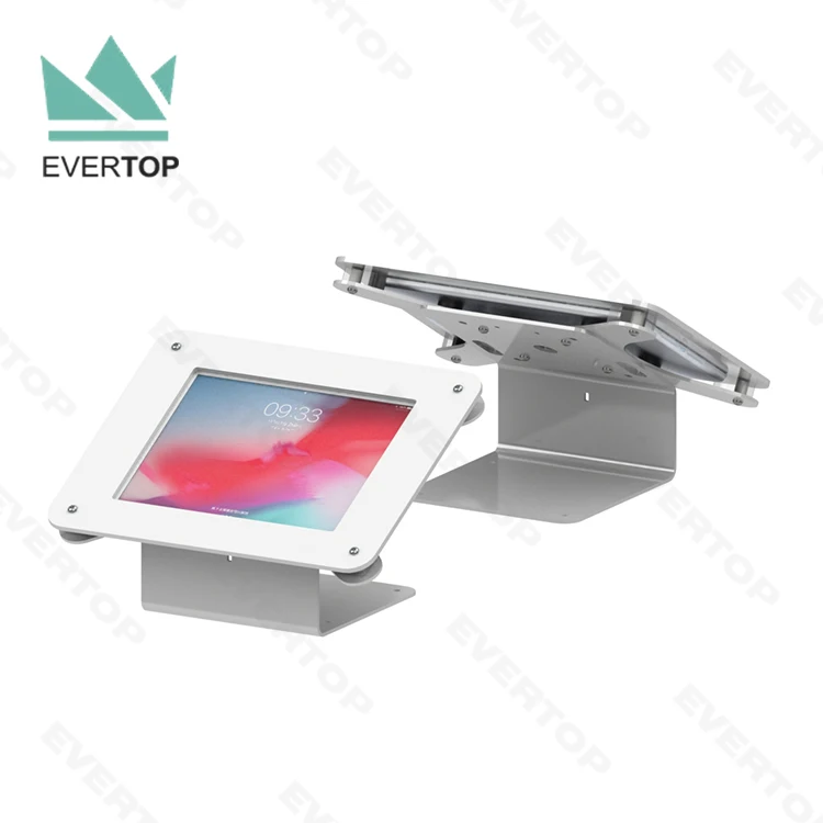 LST02-B Table POS Survey iPad Kiosk Enclosure Stand for Ipad air Pro 2020 Samsung Galaxy Tab A,Tab S2 Tablet Kiosk Display Stand