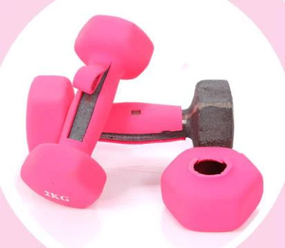 custom logo hand weight set women 15 pound neoprene light weights workout dumbbell female Plastic Dip in Dumbbell