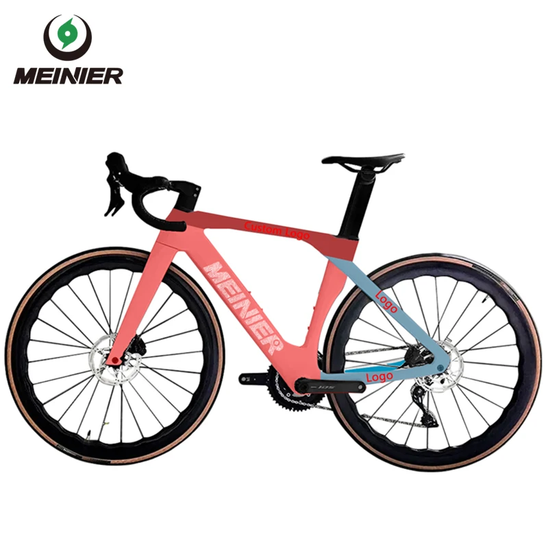 Complete Bicycle Road Bike 24 Speed Cycling T800 Carbon Fiber Disc Brake Road Bike Shimano R7120