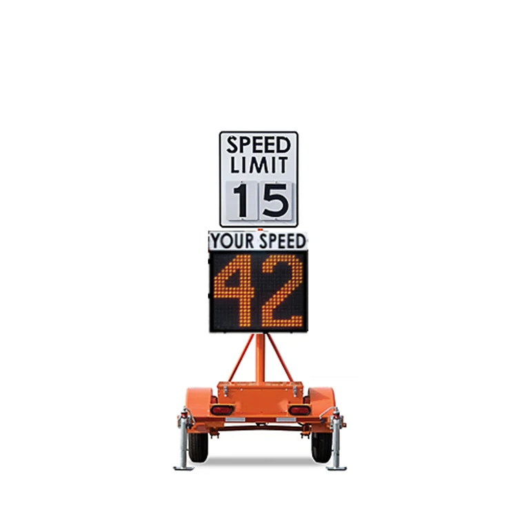 Road Warning Solar Traffic Signs Detector Safety Radar Speed Sign