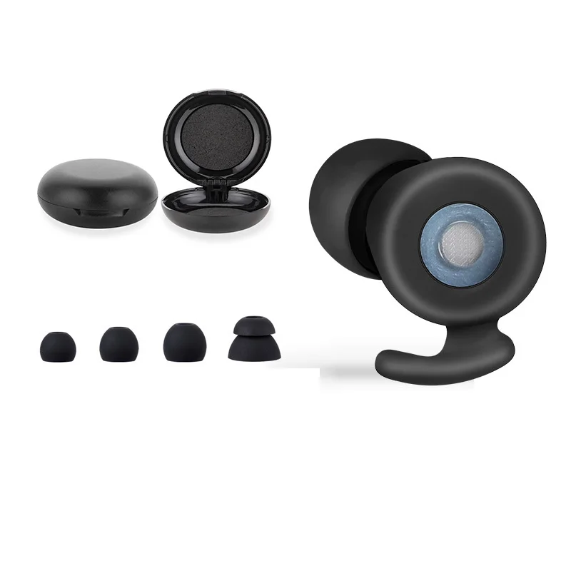 2024 Reusable Filter Silicone Earplugs for Sleeping Waterproof Earplug Noise Reduction