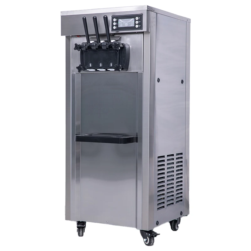Huichen Ice Cream Maker Automatic 3 Flavors Yogurt Ice Cream Making Vending Soft Serve Commercial Ice Cream Machine