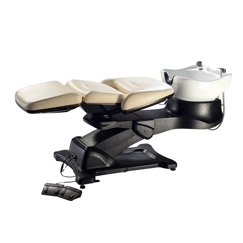 Professional Massage Table Customize Beauty Electric Shampoo Bowl Bed Hair Washing Salon Equipment Set furniture for Hair Salon