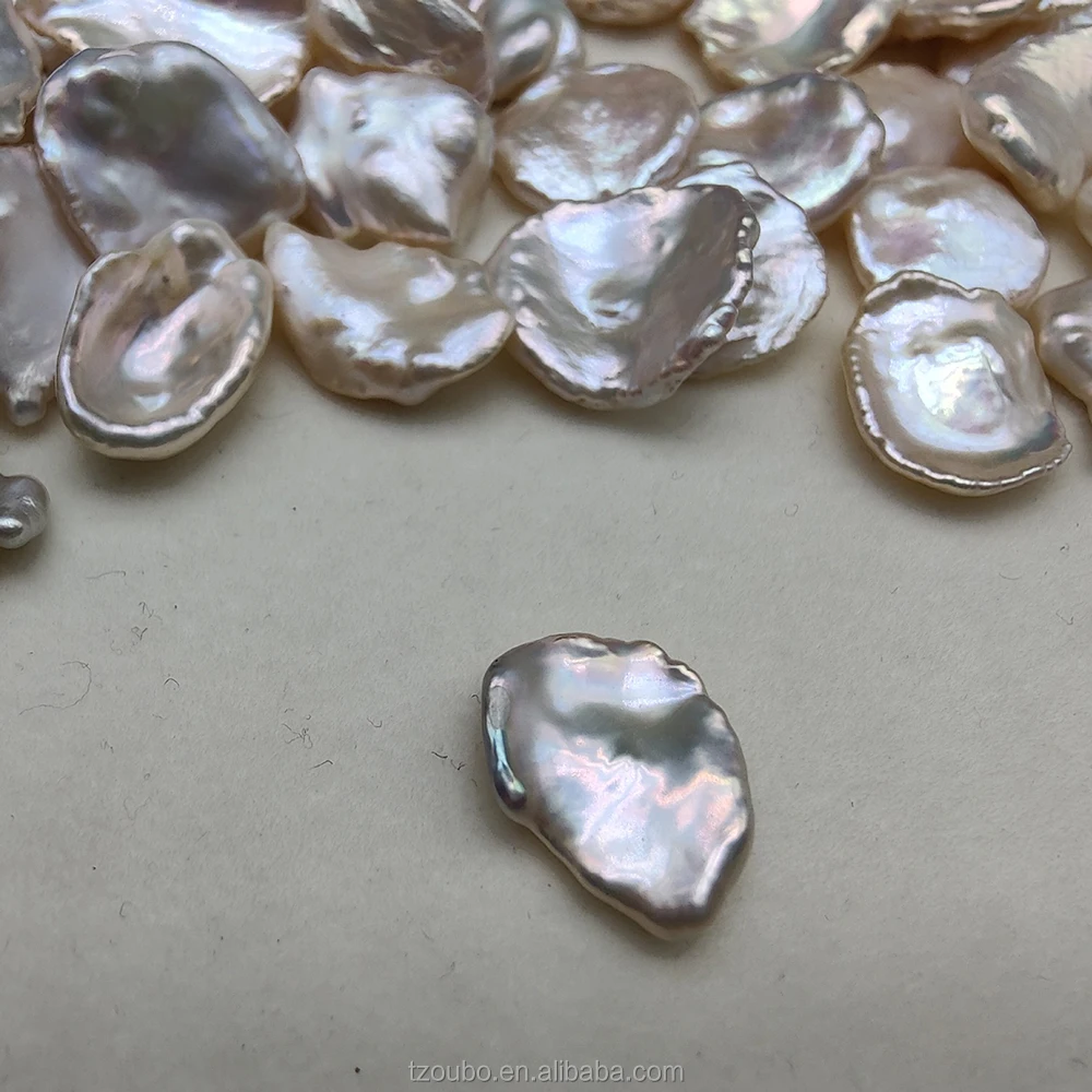 13-17mm Baroque petal shape natural freshwater cultured pearl wholesale